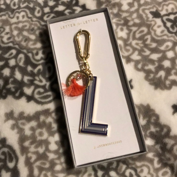 Anthropologie Accessories - Anthropologie “L” keychain